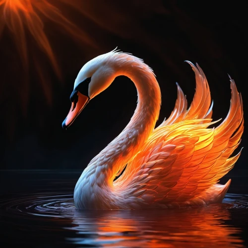 trumpet of the swan,swan,white swan,constellation swan,mourning swan,swan lake,flame spirit,swan boat,swan on the lake,the head of the swan,swan feather,flame of fire,fire background,egret,fire and water,swans,fujian white crane,trumpeter swan,young swan,water bird,Illustration,Realistic Fantasy,Realistic Fantasy 01