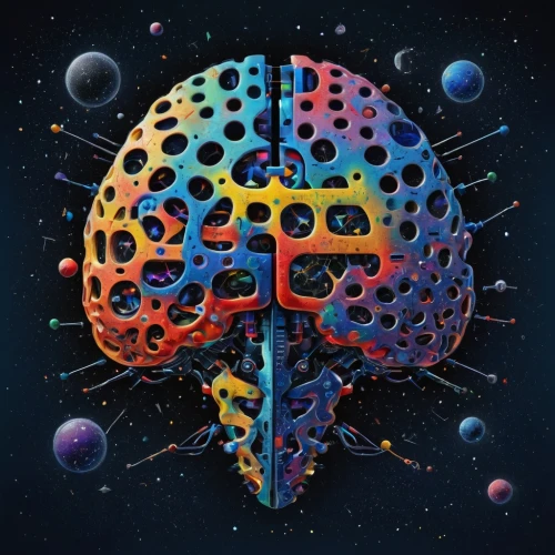 brain icon,brain,brainy,synapse,human brain,brainstorm,brain structure,psychedelic art,neural,cubensis,prism ball,cerebrum,psychedelic,trip computer,dopamine,neural pathways,dimensional,mind-body,nucleus,biological,Conceptual Art,Sci-Fi,Sci-Fi 03