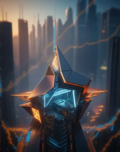 shard of glass,futuristic landscape,sentinel,scifi,skycraper,futuristic architecture,metropolis,triangles background,cityscape,3d render,euclid,futuristic,beacon,manta,render,sci - fi,sci-fi,electric tower,transistor,shard,Photography,General,Sci-Fi