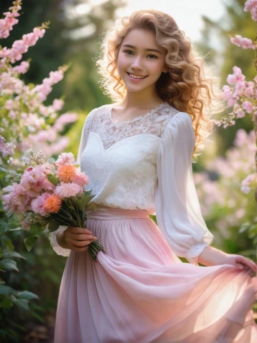 beautiful girl with flowers,girl in flowers,bridal clothing,flower background,romantic portrait,wedding dresses,quinceañera,bridal dress,flower girl,wedding dress,romantic look,wedding gown,girl in a long dress,a charming woman,hydrangea background,beautiful young woman,spring background,sun bride,bridal,hydrangea,Illustration,Japanese style,Japanese Style 14