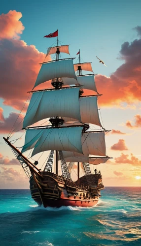 sea sailing ship,galleon ship,sail ship,sailing ship,east indiaman,full-rigged ship,three masted sailing ship,pirate ship,sailing ships,galleon,caravel,sailing vessel,tallship,tall ship,windjammer,scarlet sail,sloop-of-war,barquentine,sea fantasy,mayflower,Photography,General,Realistic