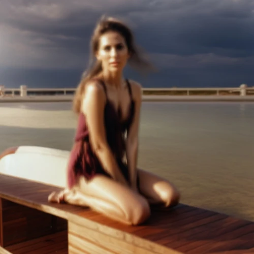 girl on the boat,image manipulation,girl on the river,digital compositing,photoshop manipulation,wooden pier,woman sitting,girl sitting,beach background,photo manipulation,photomanipulation,blurred vision,on the pier,banner,dock,passion photography,self hypnosis,jetty,art photography,lotus position,Photography,General,Realistic