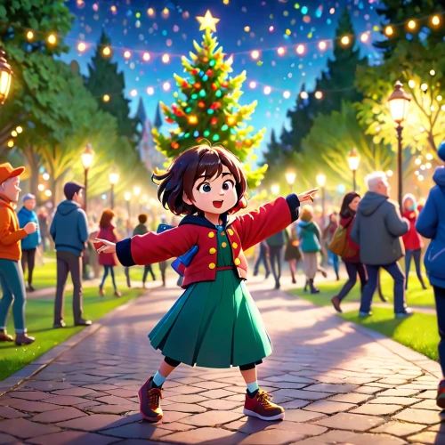 christmas wallpaper,the holiday of lights,christmas banner,christmas background,garland of lights,joy to the world,christmas town,fest of lights,christmas scene,festival of lights,christmasbackground,christmas picture,christmas girl,christmasstars,christmas snowy background,magical,christmas movie,children's christmas,shanghai disney,christmas messenger,Anime,Anime,Cartoon