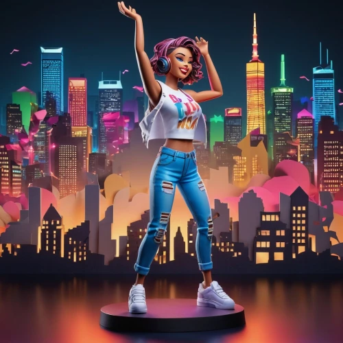 rosa ' amber cover,rockabella,spotify icon,3d figure,vector girl,world digital painting,tiktok icon,game illustration,cg artwork,sci fiction illustration,hip-hop dance,fashion vector,cd cover,nora,vector illustration,digital compositing,roller skating,artistic roller skating,city trans,game art,Unique,Paper Cuts,Paper Cuts 03