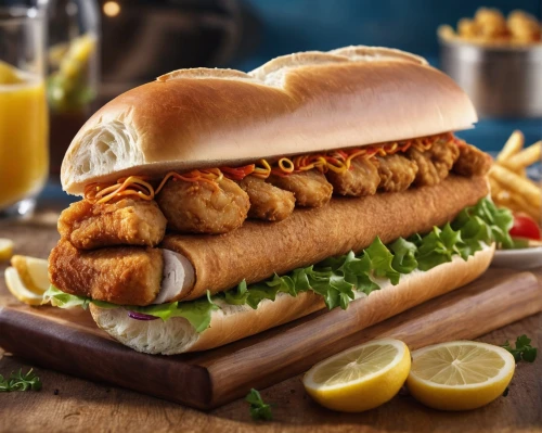 po' boy,shrimp sandwich,original chicken sandwich,fish roll,salmon burger,fish stick,prawn roll,chicken burger,burger king grilled chicken sandwiches,fish fillet,fresh shrimp roll,fish rolls,food photography,breakfast roll,shrimp croquette,ekmek kadayıfı,hüftfilet,shrimp slide,star roll,submarine sandwich,Photography,General,Commercial