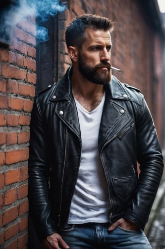 biker,smoking man,smoking cigar,smoke background,smoker,motorcyclist,pipe smoking,men clothes,cigar,leather jacket,male model,man on a bench,man portraits,men's wear,smoking,smoking pipe,e-cigarette,lincoln blackwood,cigar tobacco,burning cigarette,Art,Classical Oil Painting,Classical Oil Painting 21