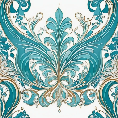 art nouveau design,butterfly pattern,paisley digital background,art nouveau,blue butterfly background,damask background,teal digital background,butterfly background,butterfly vector,damask paper,blue sea shell pattern,damask,fleur de lis,filigree,color turquoise,fabric design,ulysses butterfly,art deco background,fractal art,background pattern,Illustration,Retro,Retro 13