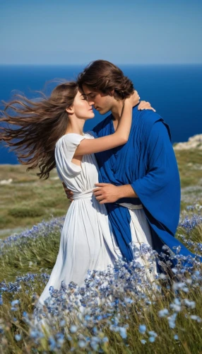 love-in-a-mist,amorous,love in the mist,romantic scene,celtic woman,pre-wedding photo shoot,idyll,the wind from the sea,romantic portrait,gentiana,girl kiss,gone with the wind,nature love,honeymoon,lobelia,courtship,romance novel,blue flax,love in air,closeness,Conceptual Art,Fantasy,Fantasy 11