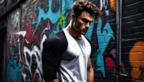 young model istanbul,male model,alleyway,quiff,brick wall background,alley,austin stirling,mohawk hairstyle,pompadour,boy model,portrait photography,arms,undershirt,men clothes,concrete background,long-sleeved t-shirt,sleeveless shirt,portrait background,jeans background,lane,Conceptual Art,Fantasy,Fantasy 12