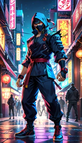 cyberpunk,samurai,cartoon ninja,ninja,mute,samurai fighter,hk,shinobi,shanghai,cyber,kung fu,tokyo,would a background,kung,ninjas,wuhan''s virus,pyro,80s,sensei,chinatown,Anime,Anime,General