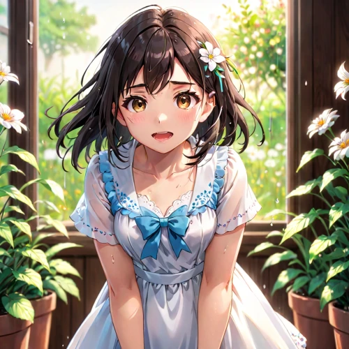 flower background,holding flowers,floral background,euphonium,japanese floral background,spring background,azalea,falling flowers,flower ribbon,transparent background,beautiful girl with flowers,springtime background,sakura florals,country dress,himuto,girl in flowers,girl picking flowers,hydrangea background,floral,summer flower,Anime,Anime,Realistic