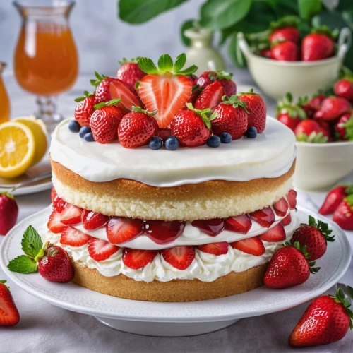 strawberries cake,strawberrycake,white sugar sponge cake,tres leches cake,pavlova,mixed fruit cake,cassata,cream cheese cake,strawberry tart,sponge cake,fruit cake,currant cake,a cake,citrus cake,sweetheart cake,white cake,strawberry dessert,layer cake,shortcake,strawberry roll