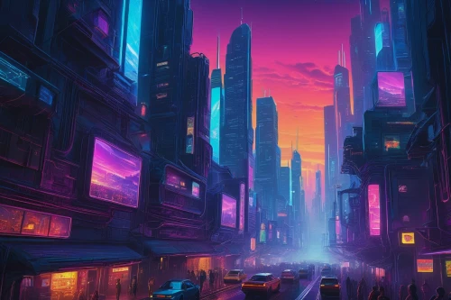 cityscape,colorful city,futuristic landscape,metropolis,fantasy city,cyberpunk,evening city,city at night,dystopian,dusk,futuristic,the city,shinjuku,vast,city,city blocks,alleyway,urban,tokyo city,cities,Conceptual Art,Daily,Daily 25