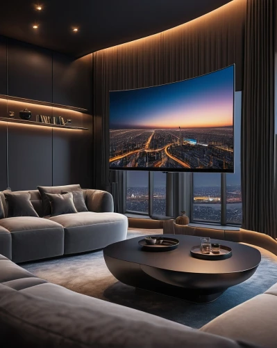 home theater system,home cinema,entertainment center,living room modern tv,modern room,modern living room,livingroom,great room,modern decor,apartment lounge,plasma tv,living room,luxury home interior,smart tv,bonus room,contemporary decor,smart home,interior design,projection screen,sky apartment,Illustration,Realistic Fantasy,Realistic Fantasy 26