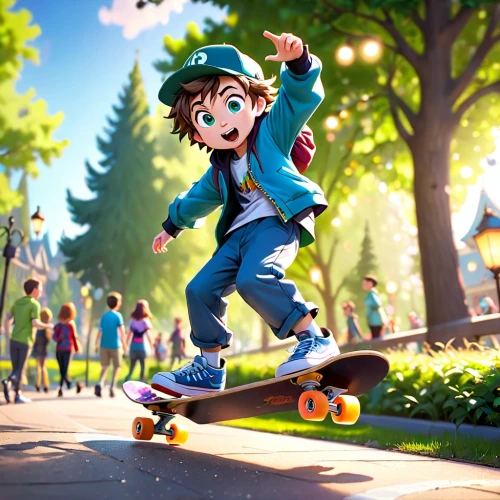 skater,skateboarder,skaters,skating,artistic roller skating,skater boy,skate,skateboard,skate board,clap skate,roller skating,skateboarding,roller sport,play street,inline skating,roll skates,kids illustration,cg artwork,half-pipe,longboarding,Anime,Anime,Cartoon