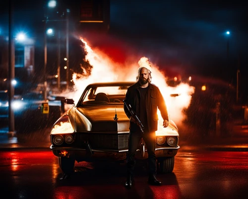 city in flames,cab driver,pedestrian,underworld,yellow taxi,taxi cab,woman in the car,fire background,apocalypse,rain of fire,kingpin,drive,fury,apocalyptic,gasoline,burnout fire,riot,freeway,bobby-car,night highway