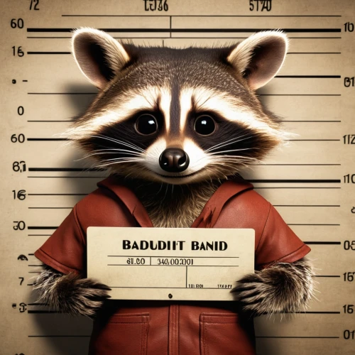 rocket raccoon,raccoon,badger,bandit,north american raccoon,raccoons,bandit theft,robber,mustelid,burglar,crime,criminal,banjo bolt,bandola,crime fighting,guardians of the galaxy,the sheet bond,mustelidae,wanted,b badge