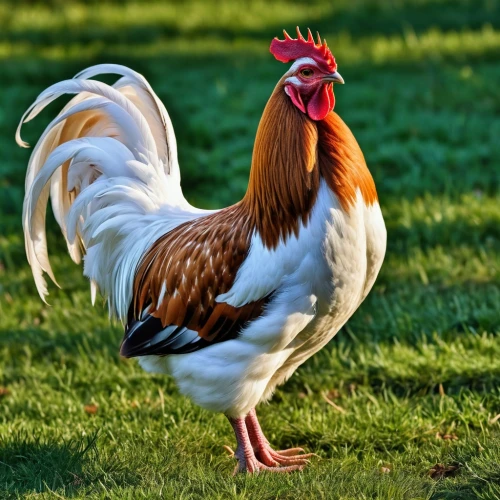 cockerel,hen,bantam,landfowl,portrait of a hen,rooster,white hen sussex,redcock,polish chicken,bornholmer margeriten,araucana,meleagris gallopavo,vintage rooster,platycercus,brakel hen,galliformes,pullet,domestic chicken,platycercus elegans,gallus,Photography,General,Realistic