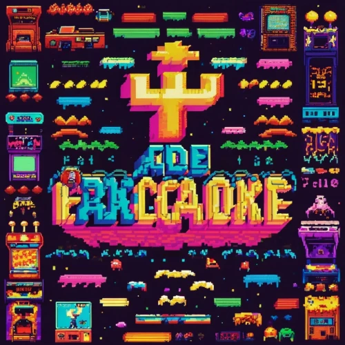 fractale,retro background,produce,el dorado,proclaim,80's design,retro music,pixelgrafic,mobile video game vector background,procyon,8bit,turbografx-16,retro,prcious,atari,80s,retro styled,c64,game art,arcade game,Unique,Pixel,Pixel 04