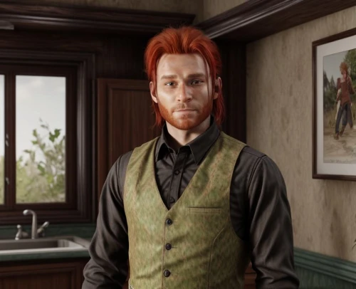 male elf,male character,suit of spades,red head,red-haired,redheaded,cravat,gingerman,redheads,main character,victorian,bohemian shepherd,pierre,gentlemanly,dwarf sundheim,the groom,victorian style,ginger rodgers,robert harbeck,lincoln blackwood