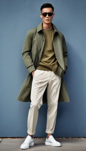 khaki,khaki pants,menswear,neutral color,beige,man's fashion,coat color,suede,raf,outerwear,cargo pants,men's wear,trench coat,overcoat,neutral,tones,men clothes,the style of the 80-ies,sage green,green jacket,Photography,General,Realistic
