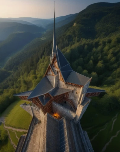 wooden church,russian pyramid,ski jump,spire,matthias church,carpathian bells,carpathians,stave church,monastery,steeple,over the alps,the russian border mountains,black church,ski jumping,transylvania,roof landscape,belfry,buzludzha,fredric church,church of the redeemer,Photography,General,Realistic