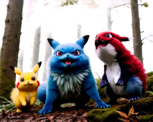 pokemon,pokemon go,starters,pokemongo,pokémon,plush figures,beasts,group photo,family portrait,trainers,woodland animals,grass family,wolf pack,generations,forest animals,family photo shoot,squad,three friends,the dawn family,fairytale characters,Conceptual Art,Oil color,Oil Color 01