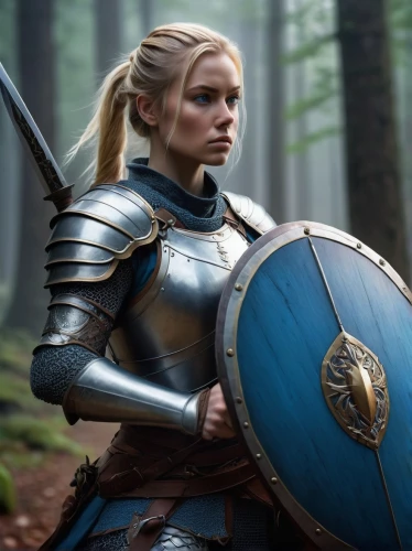 female warrior,warrior woman,joan of arc,nordic,strong woman,swordswoman,strong women,paladin,eufiliya,warrior,fantasy warrior,breastplate,winterblueher,heroic fantasy,the warrior,norse,lone warrior,knight armor,male elf,woman strong,Conceptual Art,Sci-Fi,Sci-Fi 12