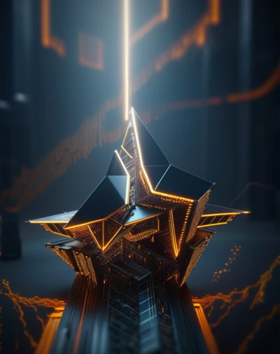 crown render,electric tower,shard of glass,excalibur,beacon,spire,metallurgy,3d render,low poly,bolt-004,cinema 4d,low-poly,cyber,forge,material test,render,sentinel,electric arc,transistor,isometric,Photography,General,Sci-Fi