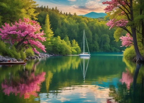 beautiful lake,boat landscape,landscape background,river landscape,beautiful landscape,nature landscape,springtime background,spring lake,calm water,spring nature,spring background,background view nature,evening lake,green trees with water,landscape nature,colors of spring,heaven lake,calm waters,mountainlake,mountain lake,Photography,Fashion Photography,Fashion Photography 26