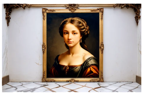 decorative frame,mona lisa,the mona lisa,led-backlit lcd display,bougereau,copper frame,paintings,gold stucco frame,art deco frame,universal exhibition of paris,digital photo frame,cepora judith,louvre,italian painter,portrait background,portrait of a woman,photo frame,portrait of a girl,decorative figure,rose frame,Conceptual Art,Fantasy,Fantasy 11