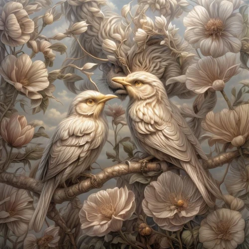 doves of peace,tapestry,bird painting,blue birds and blossom,songbirds,doves and pigeons,antique background,flower and bird illustration,doves,bird pattern,pigeons and doves,bird couple,bed linen,vintage wallpaper,fabric painting,dove of peace,floral and bird frame,fabric design,garden birds,ornamental bird