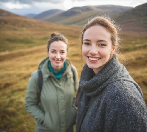 icelanders,scottish highlands,north of scotland,hikers,two girls,stabyhoun,scottish,tasmania,natural beauties,portrait photographers,young women,scotland,smiley girls,gap of dunloe,shetlands,sisters,women friends,happy faces,redheads,connemara,Outdoor,Scotland