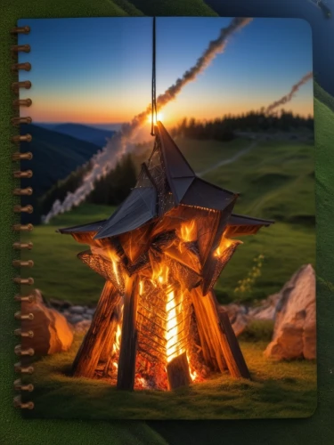 witch's hat icon,campfire,wind generator,campfires,fire kite,firepit,brazier,wood-burning stove,cauldron,guide book,cooking book cover,charcoal kiln,magic book,wind mill,fire pit,knight tent,log fire,wind power generator,witch's hat,wind finder,Photography,General,Realistic