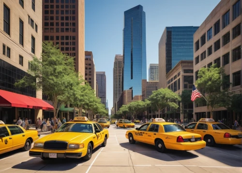 taxicabs,yellow cab,yellow taxi,chrysler fifth avenue,new york taxi,yellow car,city scape,car rental,cabs,city car,auto financing,financial district,american sportscar,new york streets,dallas,city life,taxi cab,tall buildings,houston texas,taxi stand,Illustration,Black and White,Black and White 27