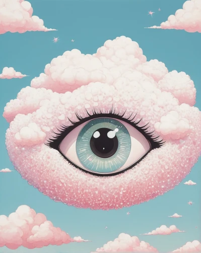 clouds - sky,cumulus,eye,cloud mushroom,clouds,eyeball,the eyes of god,cloud shape frame,cloud mood,surrealistic,sky,cumulus cloud,women's eyes,eyedropper,cosmic eye,eye ball,cloud image,sky rose,surrealism,cloud,Illustration,Japanese style,Japanese Style 08