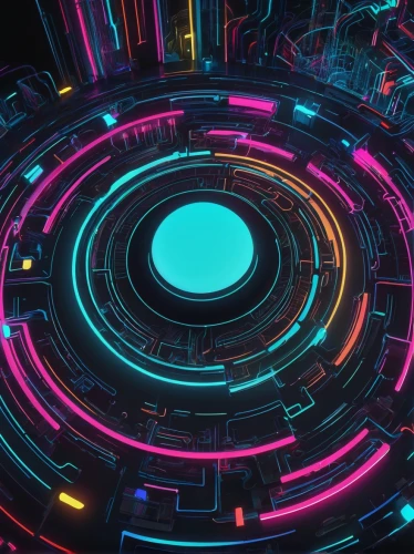 cinema 4d,ufo interior,cyclocomputer,cyberspace,techno color,electric arc,colorful spiral,orbital,torus,computer art,panoramical,wormhole,scifi,radial,jukebox,matrix,colorful ring,abstract retro,vortex,futuristic,Illustration,Abstract Fantasy,Abstract Fantasy 08