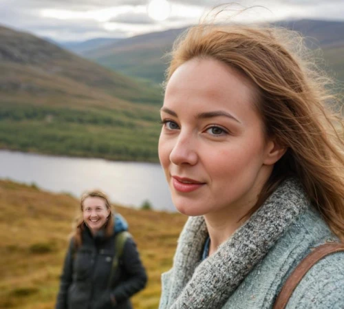 scottish highlands,the girl's face,stabyhoun,scottish,loch drunkie,north of scotland,scotland,glendalough,glencoe,icelanders,fjäll,high-altitude mountain tour,highlands,portrait photographers,hikers,orla,photobombing,glen of the downs,woman's face,mountain hiking,Outdoor,Scotland