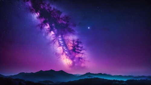 galaxy,galaxy collision,purple landscape,nebula,the milky way,night sky,milky way,the night sky,fairy galaxy,space art,nightsky,unicorn background,nothern lights,planet alien sky,nebula 3,milkyway,astronomy,auroras,alien world,purple wallpaper,Photography,General,Fantasy