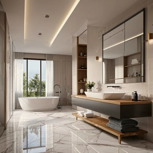 luxury bathroom,modern minimalist bathroom,luxury home interior,tile flooring,interior modern design,modern room,ceramic floor tile,tile kitchen,modern decor,shower bar,almond tiles,contemporary decor,interior design,bathtub,shower base,beauty room,bathroom,ceramic tile,penthouse apartment,floor tiles