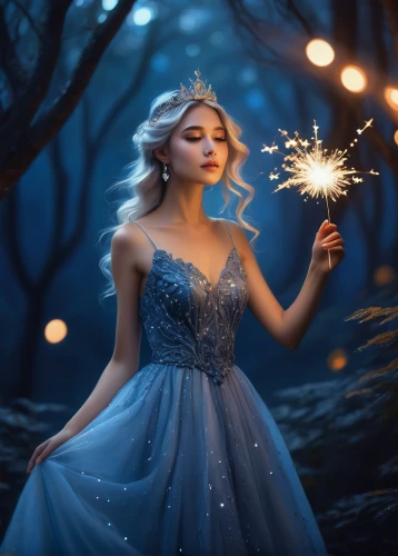 fantasy picture,magical,blue enchantress,cinderella,fairy tale character,fairy queen,children's fairy tale,mystical portrait of a girl,enchanting,fairy tale,a fairy tale,fairy tales,fantasy portrait,fairy dust,sparkler,fantasy art,faerie,fairytales,rosa 'the fairy,enchanted,Art,Artistic Painting,Artistic Painting 27