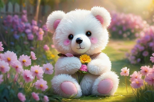 teddy bear waiting,3d teddy,cute bear,teddy-bear,bear teddy,teddy bear crying,teddy bear,teddybear,plush bear,flower background,cute cartoon character,scandia bear,cute cartoon image,children's background,little bear,springtime background,teddy,spring background,bear,valentine bears,Conceptual Art,Oil color,Oil Color 06