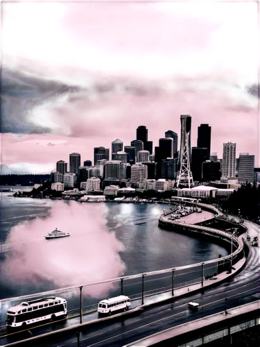 seattle,false creek,city scape,vancouver,sydneyharbour,space needle,willamette,darling harbour,fireboat,cahill expressway,queen anne,portland,sydney harbour,digital compositing,skytrain,olympia washington,image editing,sydney skyline,the city,crescent city,Photography,Black and white photography,Black and White Photography 08