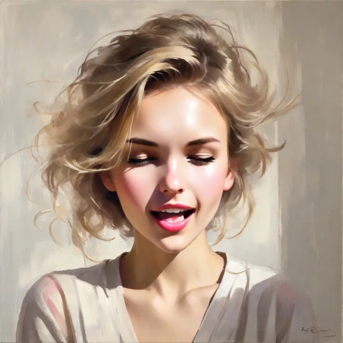 girl portrait,young woman,portrait of a girl,romantic portrait,blonde woman,woman portrait,blond girl,woman face,face portrait,photo painting,girl drawing,blonde girl,artistic portrait,mystical portrait of a girl,art painting,woman's face,expression,artist portrait,girl in a long,world digital painting,Digital Art,Impressionism