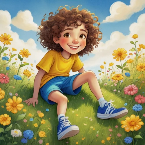 girl in flowers,children's background,kids illustration,girl picking flowers,child portrait,flower painting,child in park,flower background,dandelion meadow,flying dandelions,dandelion field,cute cartoon image,cute cartoon character,agnes,dandelions,dandelion background,portrait background,springtime background,dandelion,girl and boy outdoor,Illustration,Abstract Fantasy,Abstract Fantasy 09