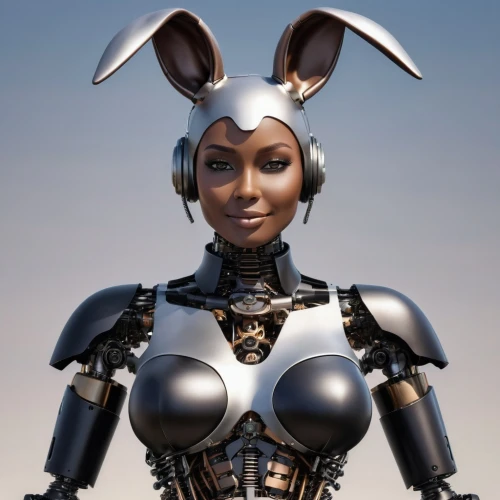 deco bunny,easter bunny,no ear bunny,bunny,rubber doll,3d model,ai,humanoid,robotic,rabbit,wood rabbit,brown rabbit,rabbit ears,cybernetics,chat bot,streampunk,breastplate,3d rendered,cosmetic,fallout4