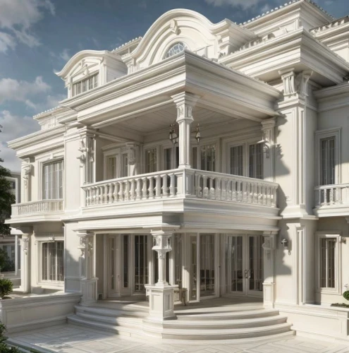 house with caryatids,mansion,classical architecture,3d rendering,neoclassical,two story house,large home,marble palace,garden elevation,luxury property,victorian,neoclassic,luxury home,build by mirza golam pir,villa,architectural style,belvedere,residential house,model house,bendemeer estates