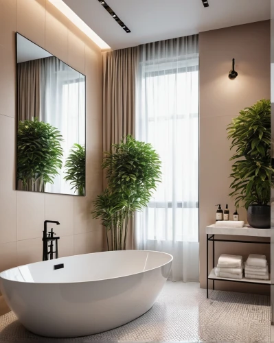 modern minimalist bathroom,luxury bathroom,bathtub,modern decor,bathtub accessory,interior modern design,contemporary decor,shower bar,interior design,bathroom,modern room,tub,bamboo plants,bamboo curtain,search interior solutions,beauty room,interior decoration,landscape designers sydney,luxury home interior,bath accessories,Photography,General,Realistic