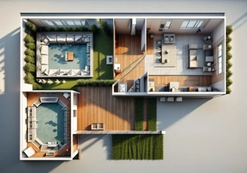 floorplan home,sky apartment,an apartment,penthouse apartment,shared apartment,roof top pool,house floorplan,apartment,inverted cottage,floor plan,apartments,architect plan,3d rendering,apartment house,loft,condominium,pool house,appartment building,residential,cubic house