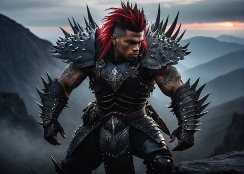 fantasy warrior,mohawk hairstyle,barbarian,katakuri,warlord,the warrior,warrior east,mohawk,lone warrior,alien warrior,warrior,wind warrior,drago milenario,male character,female warrior,heroic fantasy,valhalla,gladiator,spartan,viking,Photography,Black and white photography,Black and White Photography 05